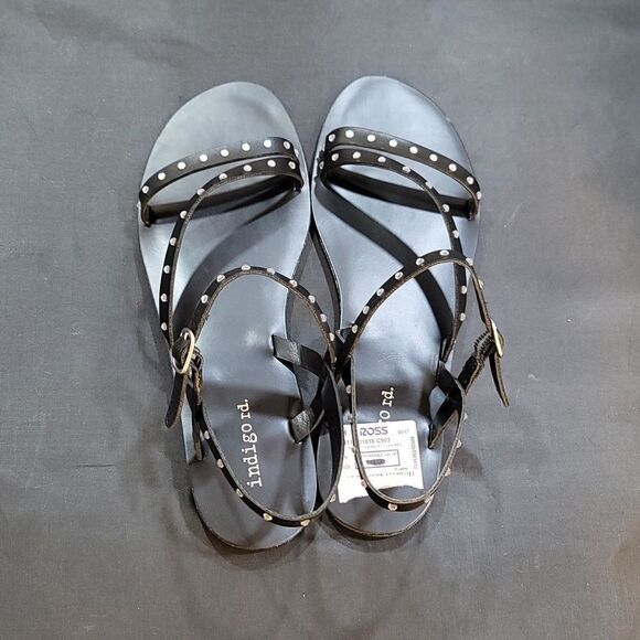 BRAND NEW INDIGO RD. POBART MULTI-STRAPS EMBELLISHED SANDALS - Picture 6 of 14